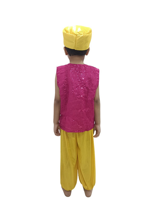 BookMyCostume Aladdin Arabian Boys Western Dance Costume for Boys Kids Costume for School Annual Days